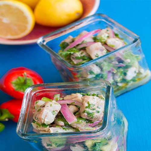 CEVICHE DE LOMOS DE JUREL