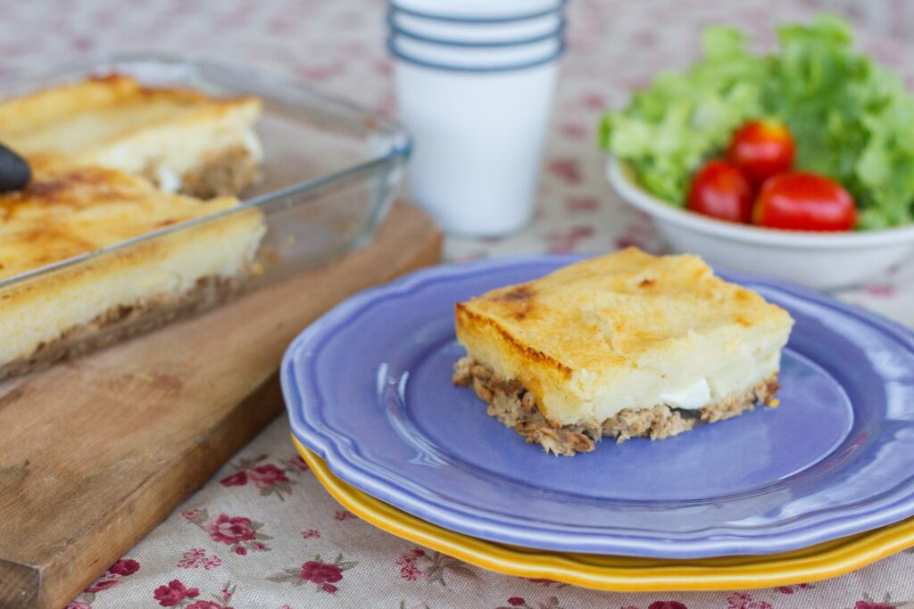 Pastel de papa con lomos de Jurel